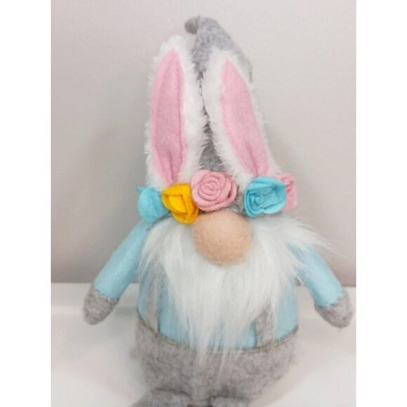 Easter Bunny Gnome Shelf Sitter Easter Spring Decoration Plush Mud Pie Decor New - Picture 3 of 5